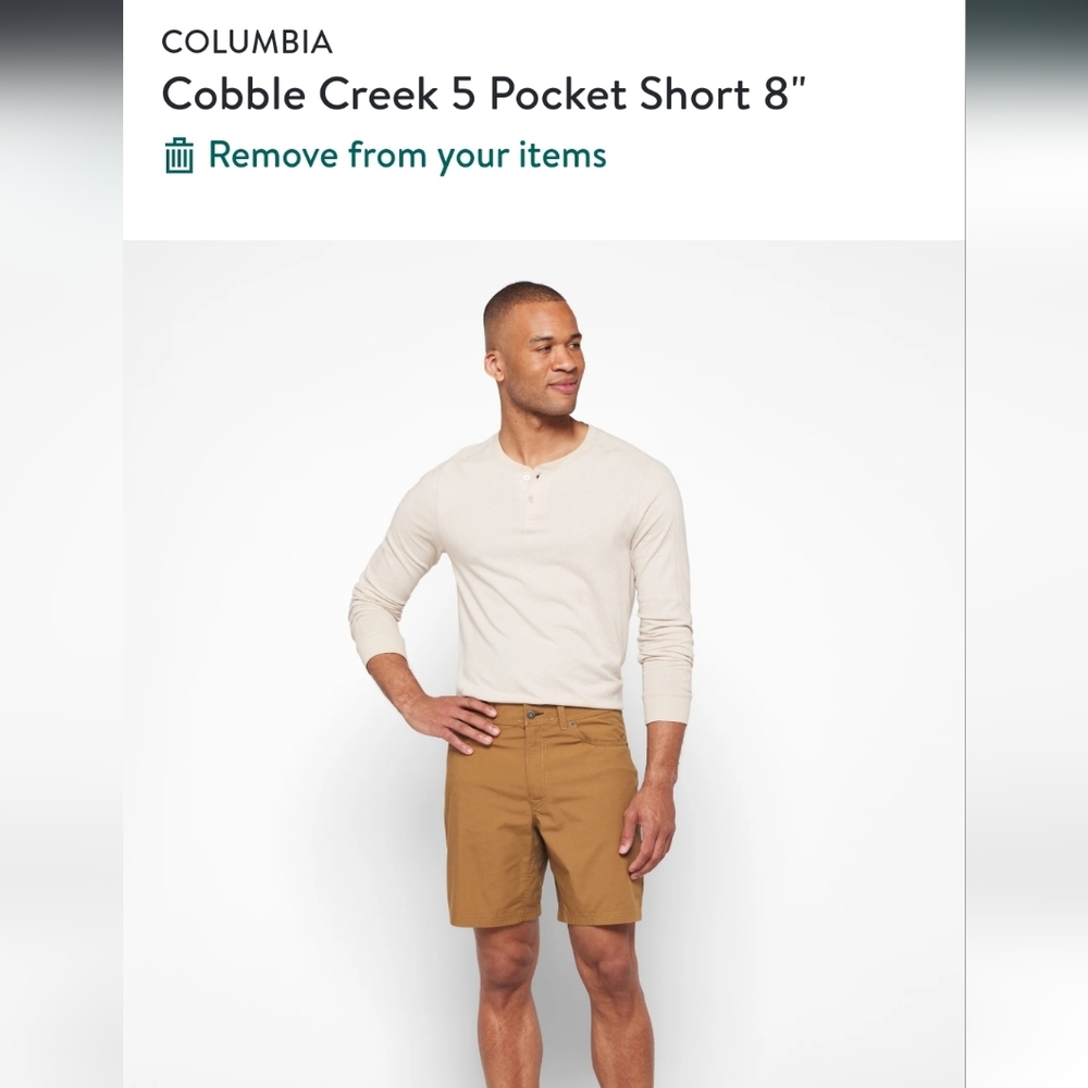COLUMBIA Cobble Creek 5 Pocket Short 8"